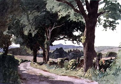 Escena cerca de Pulborough, West Sussex de Ernest Benger or Berenger