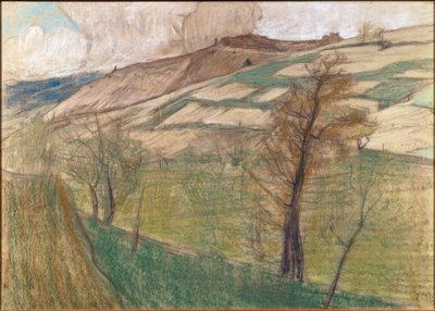 Paisaje en los alrededores de Savièse de Ernest Bieler