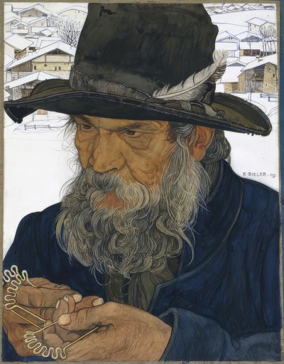 Herrero de clavos en Granois de Ernest Bieler