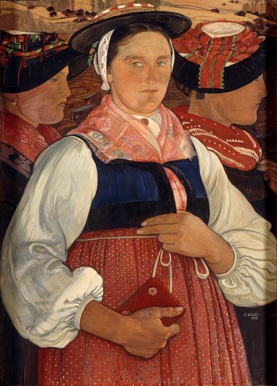 Tres mujeres del Valais de Ernest Bieler