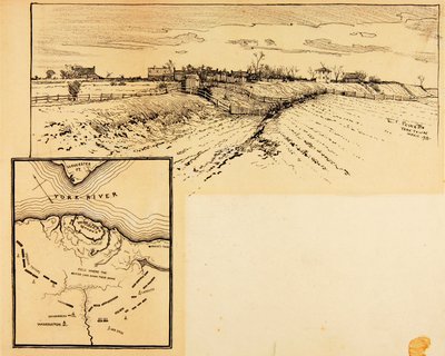 Aspecto actual del atrincheramiento británico, Yorktown de Ernest C. Peixotto