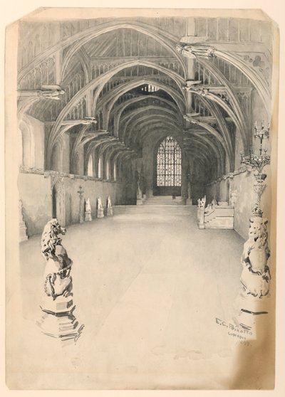 Interior del Salón de Westminster de Ernest Clifford Peixotto