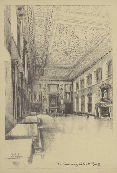 El salón de los gobernadores en Barts de Ernest Coffin