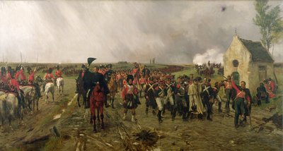 La Marcha de Wellington de Quatre Bras a Waterloo, 1878 de Ernest Crofts