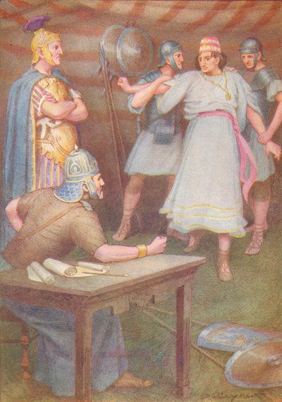 Jugurtha vino a la tienda de su suegro desarmado, c. 1912 de Ernest Dudley Heath