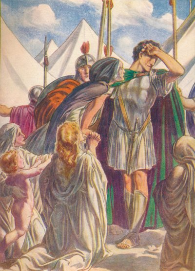 Oh madre mía, has salvado Roma, pero has perdido a tu hijo, c. 1912 de Ernest Dudley Heath