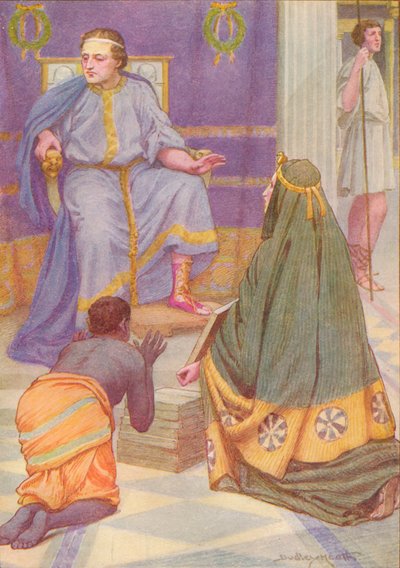 Ella llevaba en sus brazos nueve libros de Ernest Dudley Heath