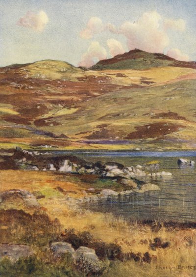 Loch Skae (litografía en color) de Ernest Edward Briggs