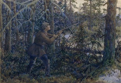 Caza de urogallos de Ernest Ernestovich Lissner