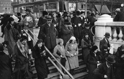 Entrada a una estación de metro, París, 1931 de Ernest Flammarion