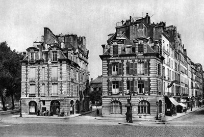 Casas antiguas del período de Luis XIII, frente al Pont Neuf, París, 1931 de Ernest Flammarion