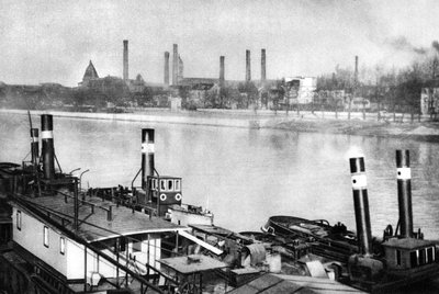 El Sena y los muelles en Bercy, París, 1931 de Ernest Flammarion