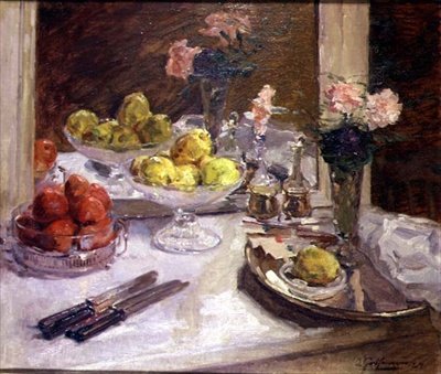 Naturaleza muerta de Ernest Godfrinon