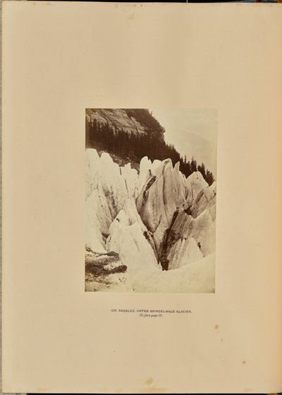 Agujas de hielo - Bajo el glaciar de Grindelwald de Ernest H. Edwards