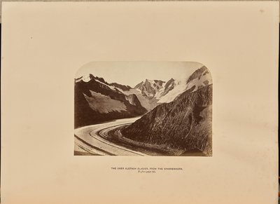 El glaciar Ober Aletsch desde el Sparrenhorn de Ernest H. Edwards