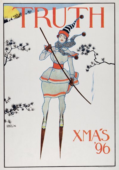 Portada de Truth, Navidad 96, pub.1896 de Ernest Haskell