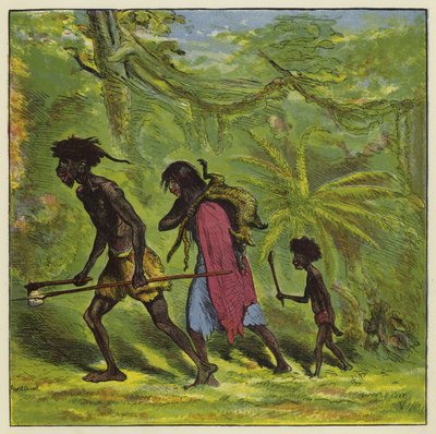 Familia Ashanti de paseo de Ernest Henry Griset