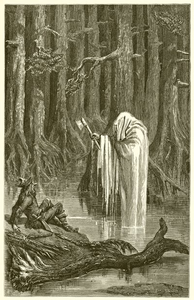 Mercurio y el Leñador de Ernest Henry Griset