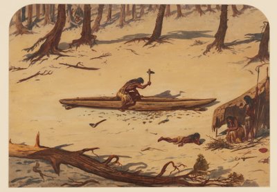 Campamento prehistórico, 1871 de Ernest Henry Griset