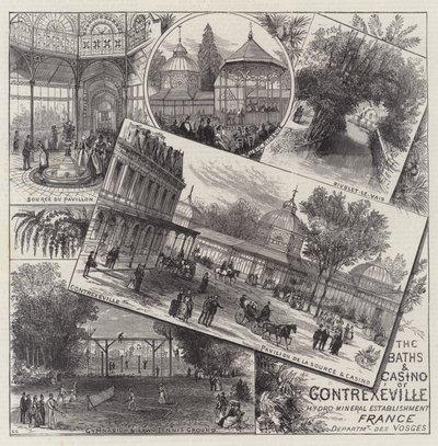 Los baños y el casino de Contrexeville de Ernest Henry Griset