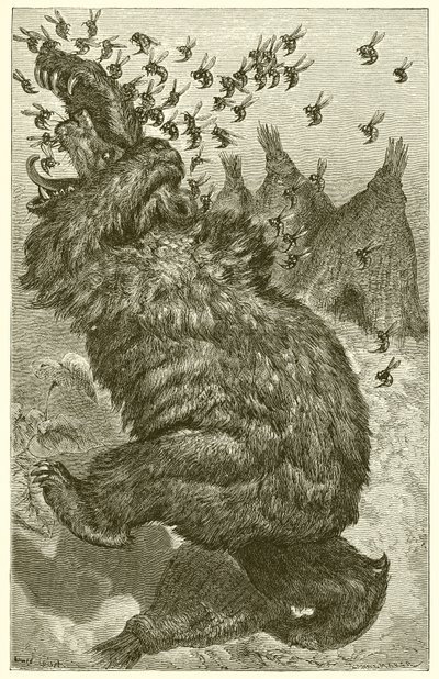 El oso y las colmenas de Ernest Henry Griset