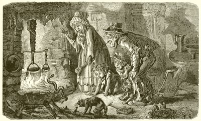 El campesino y la serpiente de Ernest Henry Griset