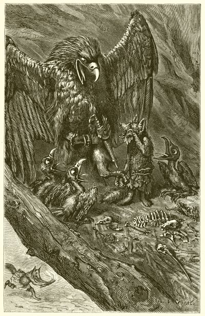 El Águila y el Zorro de Ernest Henry Griset