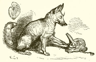 El zorro y la máscara de Ernest Henry Griset