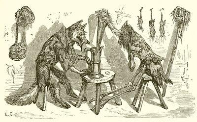 El Zorro y la Cigüeña de Ernest Henry Griset