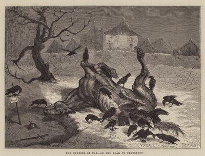 Los horrores de la guerra, en el camino a Beaugency de Ernest Henry Griset