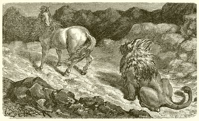El caballo y el león de Ernest Henry Griset