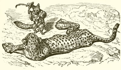 El leopardo y el zorro de Ernest Henry Griset