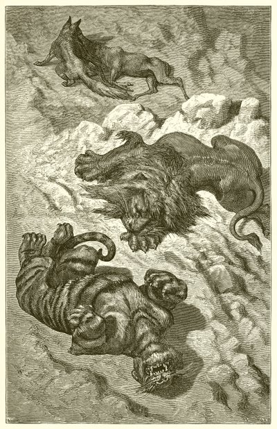 El León, el Tigre y el Zorro de Ernest Henry Griset