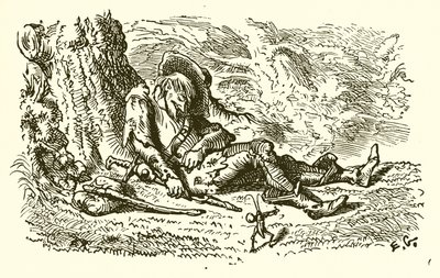 Los saltamontes y el saltamontes de Ernest Henry Griset