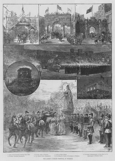 Festival del Jubileo de la Reina en Windsor de Ernest Henry Griset