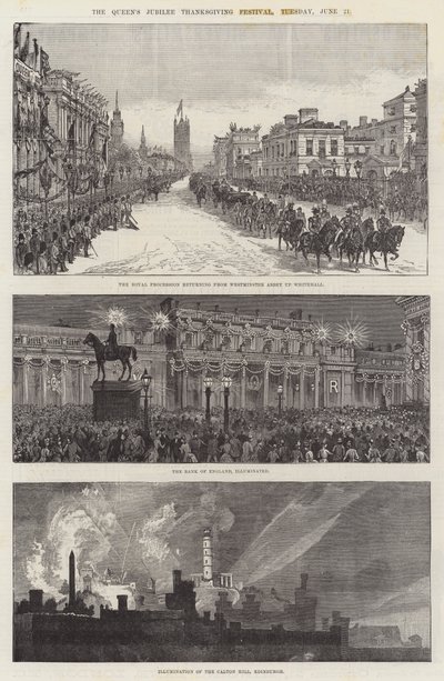 Festival de Acción de Gracias del Jubileo de la Reina en Londres, martes 21 de junio de Ernest Henry Griset