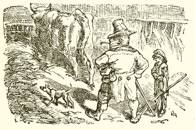 El ciervo en el establo de bueyes de Ernest Henry Griset