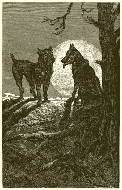 El Lobo y el Mastín de Ernest Henry Griset