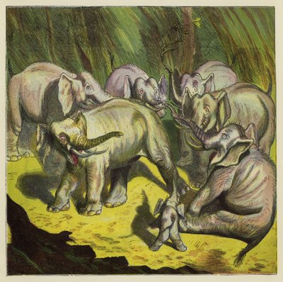 El elefante que perdió su cola de Ernest Henry Griset