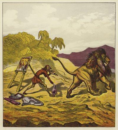 El león dejando a John Bold de Ernest Henry Griset