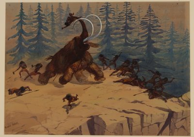 Mamut lanudo, 1871 de Ernest Henry Griset
