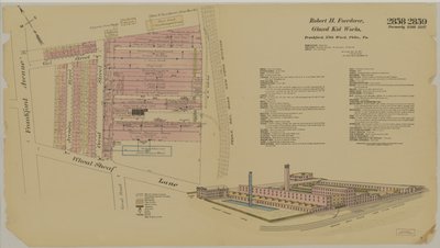 Frankford Ave. y Wheatsheaf Lane, Hexamer General Surveys, 1895 de Ernest Hexamer