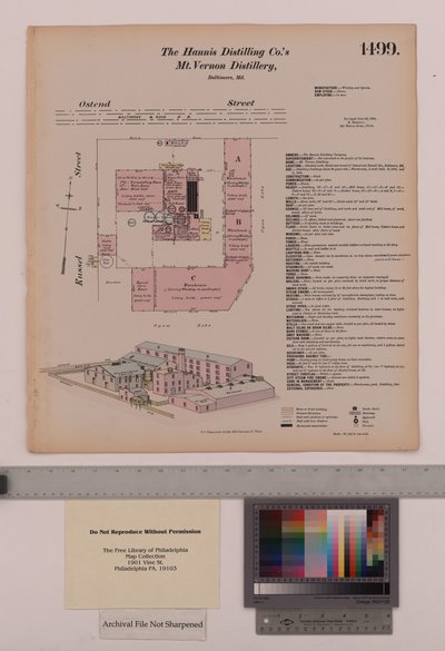 Destilería Hannis Distilling Co. Mount Vernon, Maryland, Encuestas Generales de Hexamer, 1880 de Ernest Hexamer