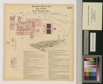 Manantico Bleach and Dye Works, Hexamer General Surveys, Volumen 12, Placa 1101 de Ernest Hexamer