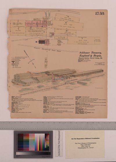 Curtiembre Schlosser, Estación de Curtiembre England y Bryan, Maryland, Encuestas Generales de Hexamer, 1883 de Ernest Hexamer