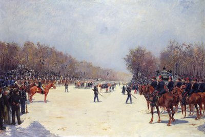 El funeral de Mac-Mahon, 22 de octubre de 1893 de Ernest Jean Delahaye