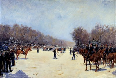 El funeral del presidente francés Mac Mahon 22/10/1893 de Ernest Jean Delahaye