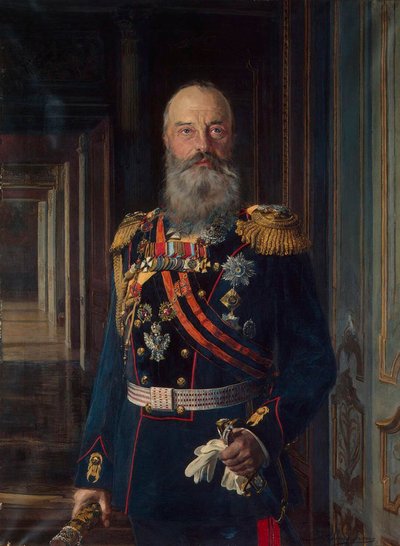 Retrato del Gran Duque Michael Nikolaevich de Rusia, 1832-1909, 1913 de Ernest Karlovich Liphart