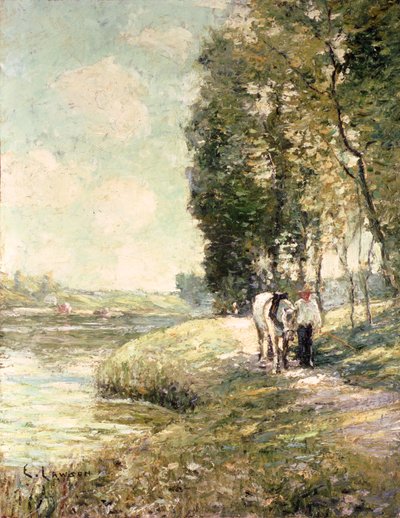 Camino rural a Spuyten, Duyvil, Nueva York de Ernest Lawson