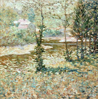 Escena campestre, invierno, 1910 de Ernest Lawson